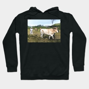 Colorized vintage photo of Mexican Farmer Hoodie